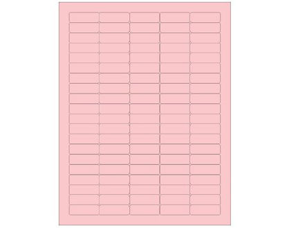Picture of Blank Label Shamrock Printer Label Pink Laser Piggyback 1/2 X 1-1/2 InchLASER-104-7
