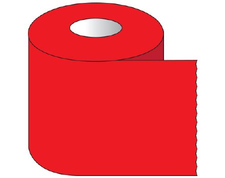 Picture of Blank Label Tape Shamrock Multipurpose Label Red Tape 1-1/2 X 500 InchST-11-4