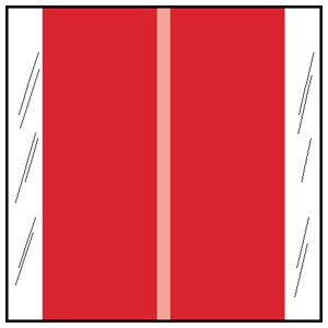 Picture of Blank Label COL'R'TAB® Chart Tab Red Paper 1-1/2 X 1-1/2 Inch11602