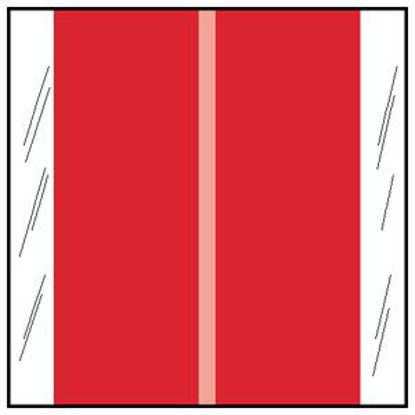 Picture of Blank Label COL'R'TAB® Chart Tab Red Paper 1-1/2 X 1-1/2 Inch11602