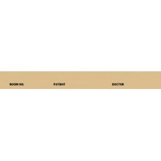 Picture of Pre-Printed Label Chart Tab Tan Paper Room No_Paitent_Doctor_ Black Patient Information 1-3/8 X 5-3/8 Inch5063-15