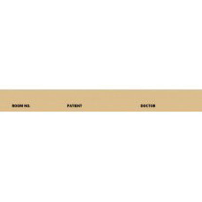 Picture of Pre-Printed Label Chart Tab Tan Paper Room No_Paitent_Doctor_ Black Patient Information 1-3/8 X 5-3/8 Inch5063-15
