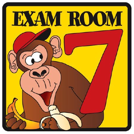 Picture of Door Sign Room Sign Clinton™ Exam Room 7EX 7