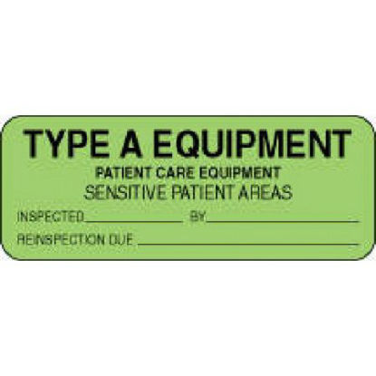 Picture of Pre-Printed Label Laboratory Use Green Paper Look Alike/Sound Alike Black Caution 7/8 X 2-1/4 Inch59701690