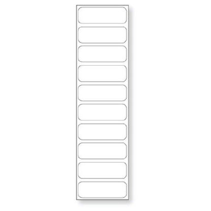Picture of Blank Label Anesthesia Label White Synthetic 1/2 X 1-1/2 InchSTER-29