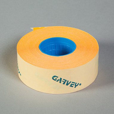 Picture of Pre-Printed Label Indeed Safety Data Orange Paper Expiration Date Gun Quality Control Label 1/2 X 7/8 Inch4012