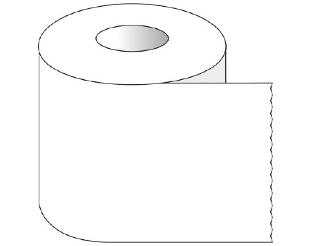 Picture of Blank Label Tape Shamrock Multipurpose Label White 2 X 500 InchST-20-1