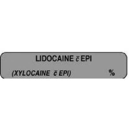 Picture of Drug Label PDC® Anesthesia Label Lidocaine EPI Gray 5/16 X 1-1/2 Inch59705283