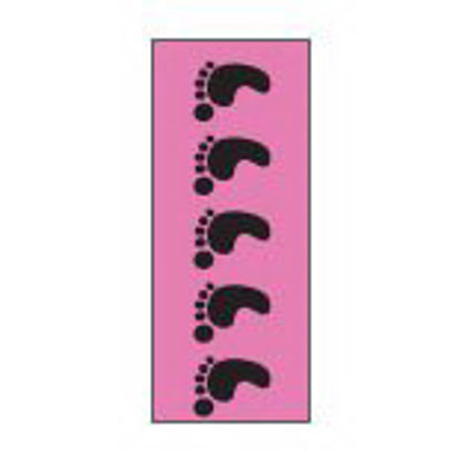 Picture of Blank Label Tape Key Surgical® Instructional Label Black, White Vinyl 1/4 InchT-713-1109