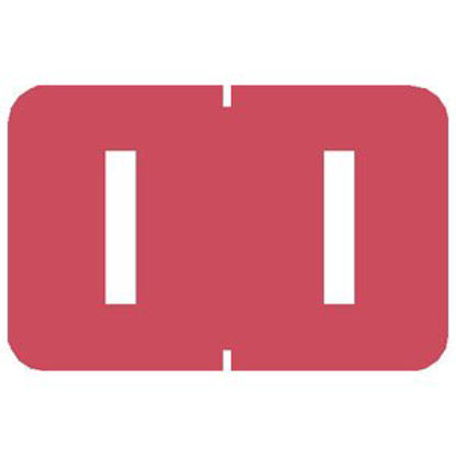 Picture of Pre-Printed Label Chart Tab Pink I | I White Alpha Series 1 Inch90129