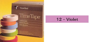 Picture of Blank Label Tape Time® Multipurpose Label Violet Vinyl 3/4 X 500 InchT-534-12