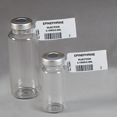 Picture of Drug Label Indeed Anesthesia Label Epinephrine Injection White 3/4 X 1-7/16 Inch6028
