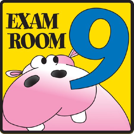 Picture of Door Sign Room Sign Clinton™ Exam Room 9EX9
