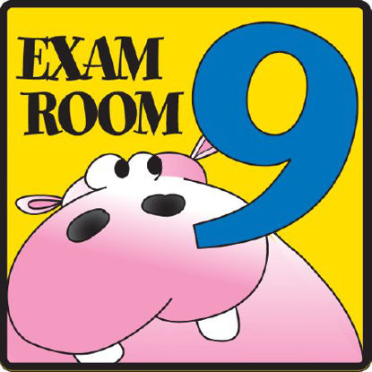 Picture of Door Sign Room Sign Clinton™ Exam Room 9EX9