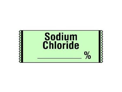Picture of Drug Label Shamrock Anesthesia Label Sodium Chloride_% Lime 1/2 X 1 InchSA-46