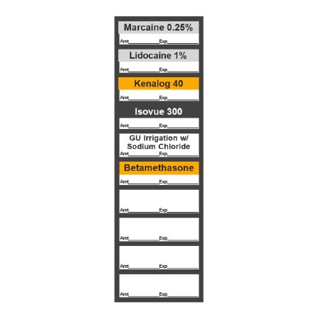 Picture of Blank Label Anesthesia Label9SRS1