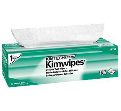 Picture of Delicate Task Wipe Kimtech Science Kimwipes Light Duty White NonSterile 1 Ply Tissue 11-4/5 X 11-4/5 Inch Disposable2219-EF5654A