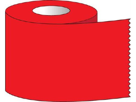 Picture of Blank Label Tape Multipurpose Label Red 1 X 500 InchST-10-4