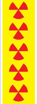 Picture of Blank Label Tape Key Surgical® Instructional Label Red,Yellow Vinyl 1/4 InchT-714-0504