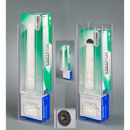Picture of Small and Large Wipe Holder Clear PETG Manual Small and Large Lab Wipe Box Magnet MountCOMBOLAB-M