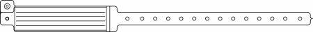 Picture of Identification Wristband Veri-Color® Write On Band Permanent Snap Without Legend140-15-PDM