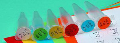 Picture of Blank Label VWR® Label Dot Orange89129-286