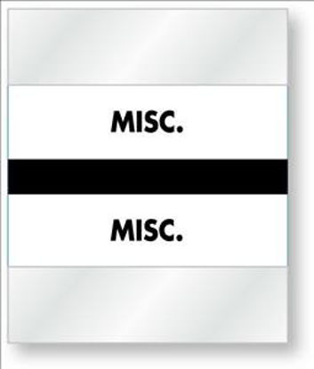 Picture of Pre-Printed Label Chart Tab White Fluorescent Paper Misc Black Alert Label 1-1/2 X 1-1/4 InchULCD20