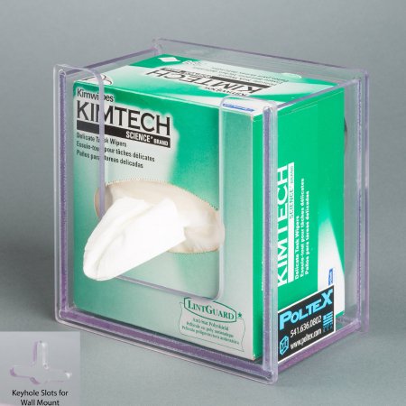 Picture of Wipe Dispenser Clear PETG Manual 1 Box Wall MountSMLAB-W