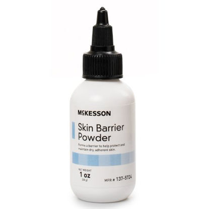 Picture of Ostomy Barrier Powder McKesson 1 oz. Puff Bottle, Protective Skin Barrier137-5724