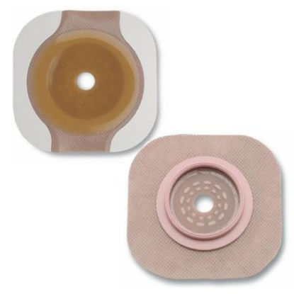 Picture of Ostomy Barrier New Image™ Flextend™ Trim to Fit, Extended Wear Adhesive Tape 70 mm Flange Blue Code System Hydrocolloid Up to 2-1/4 Inch Opening14604