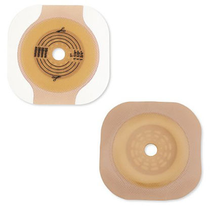 Picture of Ostomy Barrier New Image™ CeraPlus™ Trim to Fit, Extended Wear Adhesive Tape Borders 57 mm Flange Red Code System Up to 1-3/4 Inch Opening11203