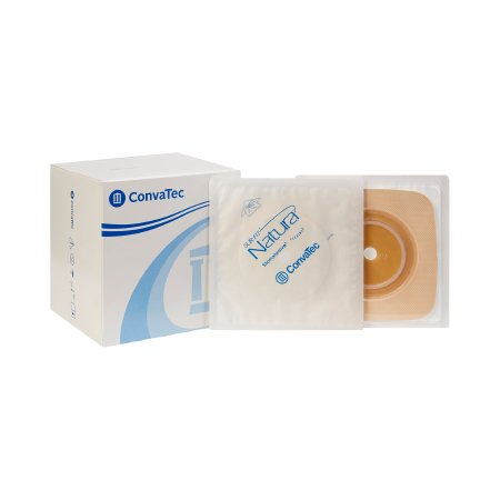 Picture of Ostomy Barrier Sur-Fit Natura® Trim to Fit, Standard Wear Stomahesive® Tan Tape 57 mm Flange Sur-Fit® Natura® System Hydrocolloid 1-3/8 to 1-3/4 Inch Opening 5 X 5 Inch125265
