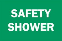 Picture of Door / Wall Sign Facility Brady™ Safety Shower19035456