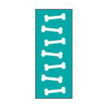 Picture of Blank Label Tape Key Surgical® Instructional Label Bone White, Emerald Vinyl 1/4 InchT-702-21