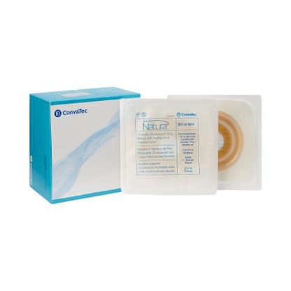 Picture of Ostomy Barrier Sur-Fit Natura® Durahesive® Mold to Fit, Extended Wear Hydrocolloid Tape 57 mm Flange Sur-Fit® Natura® System Hydrocolloid 1-1/4 to 1-3/4 Inch Opening411804