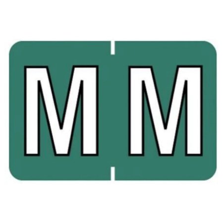 Picture of Pre-Printed Label Barkley® Chart Tab Dark Green Laminated R R White Alpha Series 5 X 1-1/2 Inch901-34131