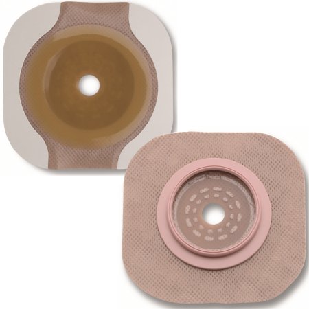 Picture of Ostomy Barrier New Image™ Flextend™ Trim to Fit, Extended Wear Adhesive Tape 102 mm Flange Yellow Code System Up To 3-1/2 Inch Opening14606