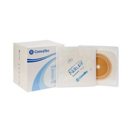 Picture of Ostomy Barrier Sur-Fit Natura® Trim to Fit, Standard Wear Stomahesive®Tape 70 mm Flange Sur-Fit Natura® System Hydrocolloid 1-7/8 to 2-1/2 Inch Opening 5 X 5 Inch125261