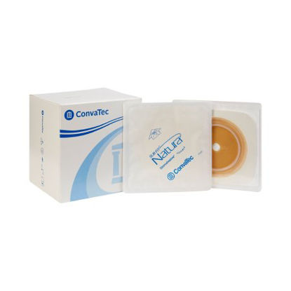 Picture of Ostomy Barrier Sur-Fit Natura® Trim to Fit, Standard Wear Stomahesive®Tape 70 mm Flange Sur-Fit Natura® System Hydrocolloid 1-7/8 to 2-1/2 Inch Opening 5 X 5 Inch125261