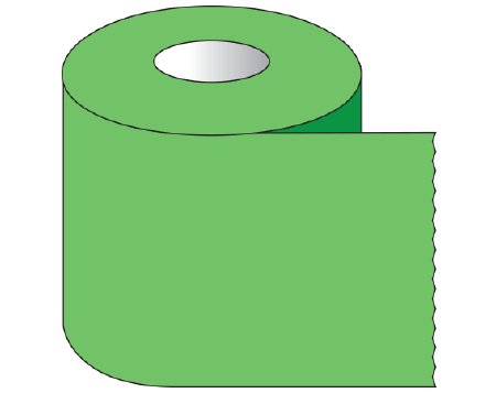 Picture of Blank Label Tape Shamrock Multipurpose Label Green 2 X 500 InchST-20-3