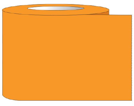 Picture of Blank Label Tape Shamrock Multipurpose Label Orange Tape 1/2 X 60 InchST-100-5