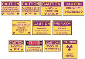 Picture of Door / Wall Sign Caution AliMed® Radiation Area937649