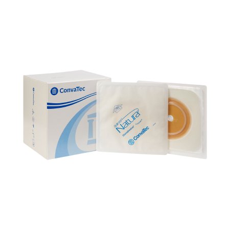 Picture of Ostomy Barrier Sur-Fit Natura® Trim to Fit, Standard Wear Stomahesive® White Tape 57 mm Flange Sur-Fit® Natura® System Hydrocolloid 1-3/8 to 1-3/4 Inch Opening 5 X 5 Inch125260