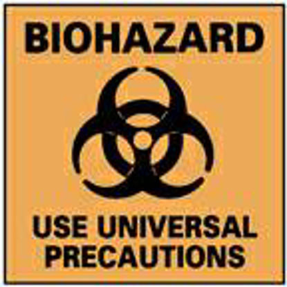 Picture of Door Sign Caution National Marker™ Biohazard Use Universal Precautions18999760