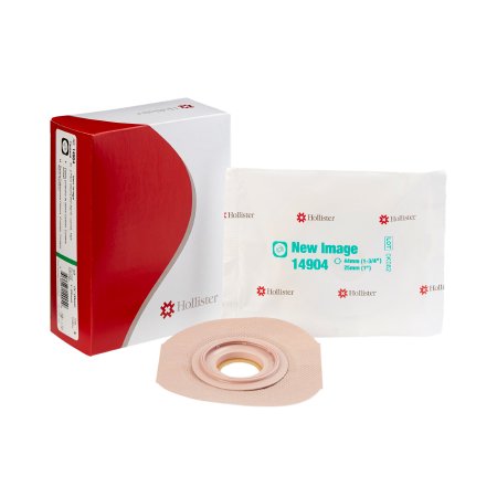 Picture of Ostomy Barrier FlexTend™ Pre-Cut, Extended Wear Adhesive Tape 44 mm Flange Green Code System Hydrocolloid 1 Inch Opening14904