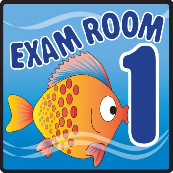 Picture of Door Sign Room Sign Clinton™ Exam Room 1EXO-1