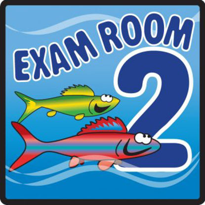 Picture of Door Sign Room Sign Clinton™ Exam Room 2EXO-2