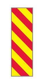 Picture of Pre-Printed Label Key Surgical® Multipurpose Label Red / White Tape Diagonal Stripe Patterned 1/4 InchT-320-0504