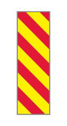 Picture of Pre-Printed Label Key Surgical® Multipurpose Label Red / White Tape Diagonal Stripe Patterned 1/4 InchT-320-0504