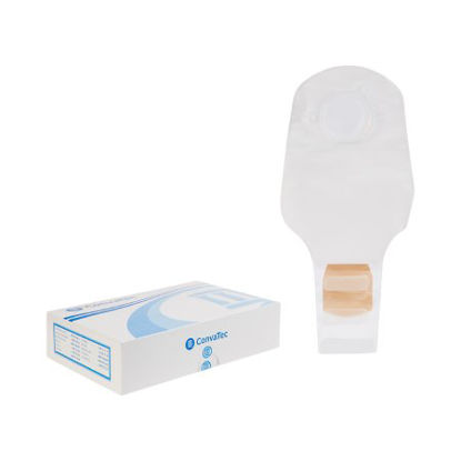 Picture of Colostomy Pouch Sur-Fit Natura® Two-Piece System 12 Inch Length 1-3/4 Inch Stoma Drainable Pre-Cut413312